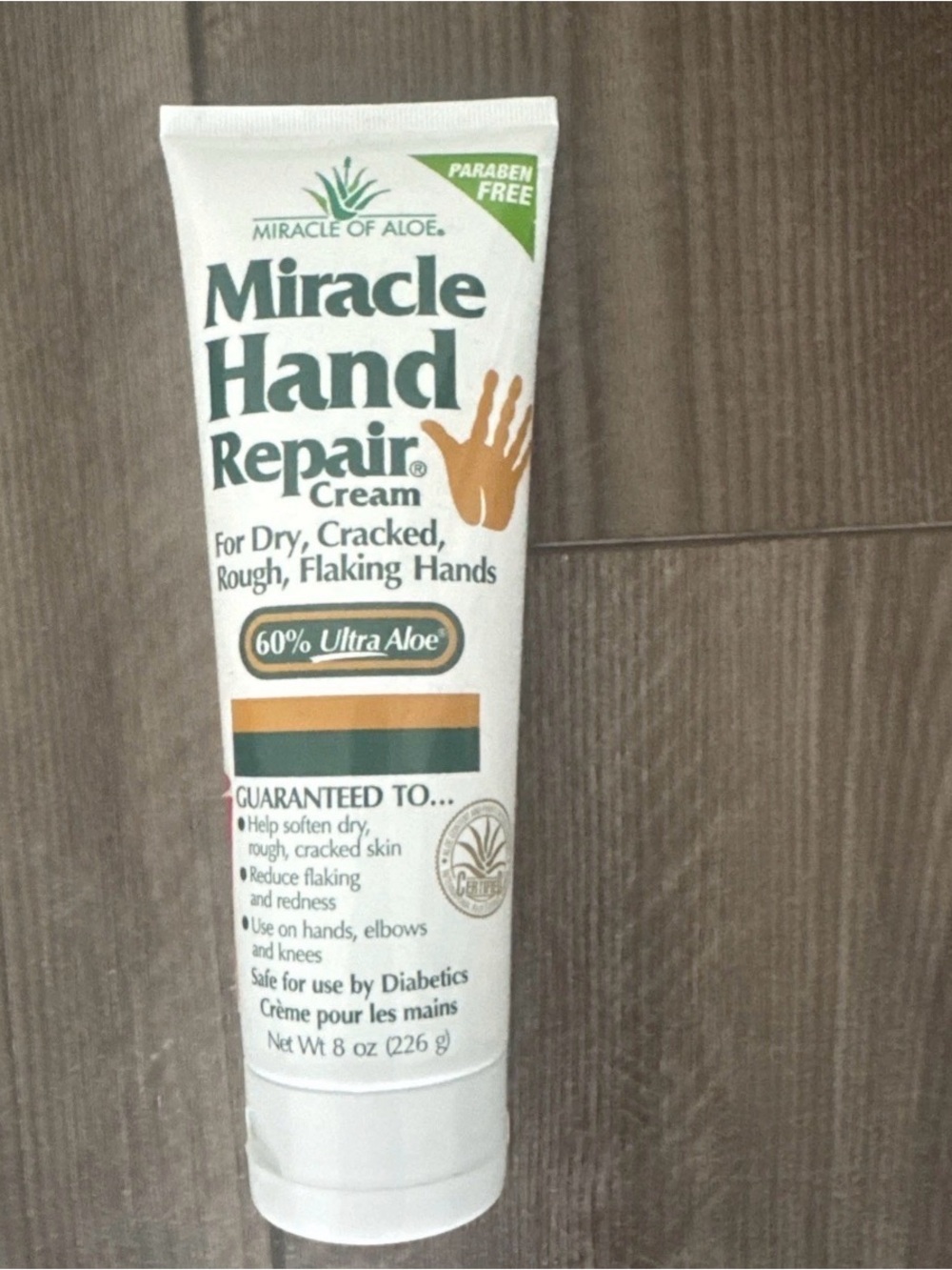 Miracle Hand Repair Cream - White Tube with Green & Brown Accents
